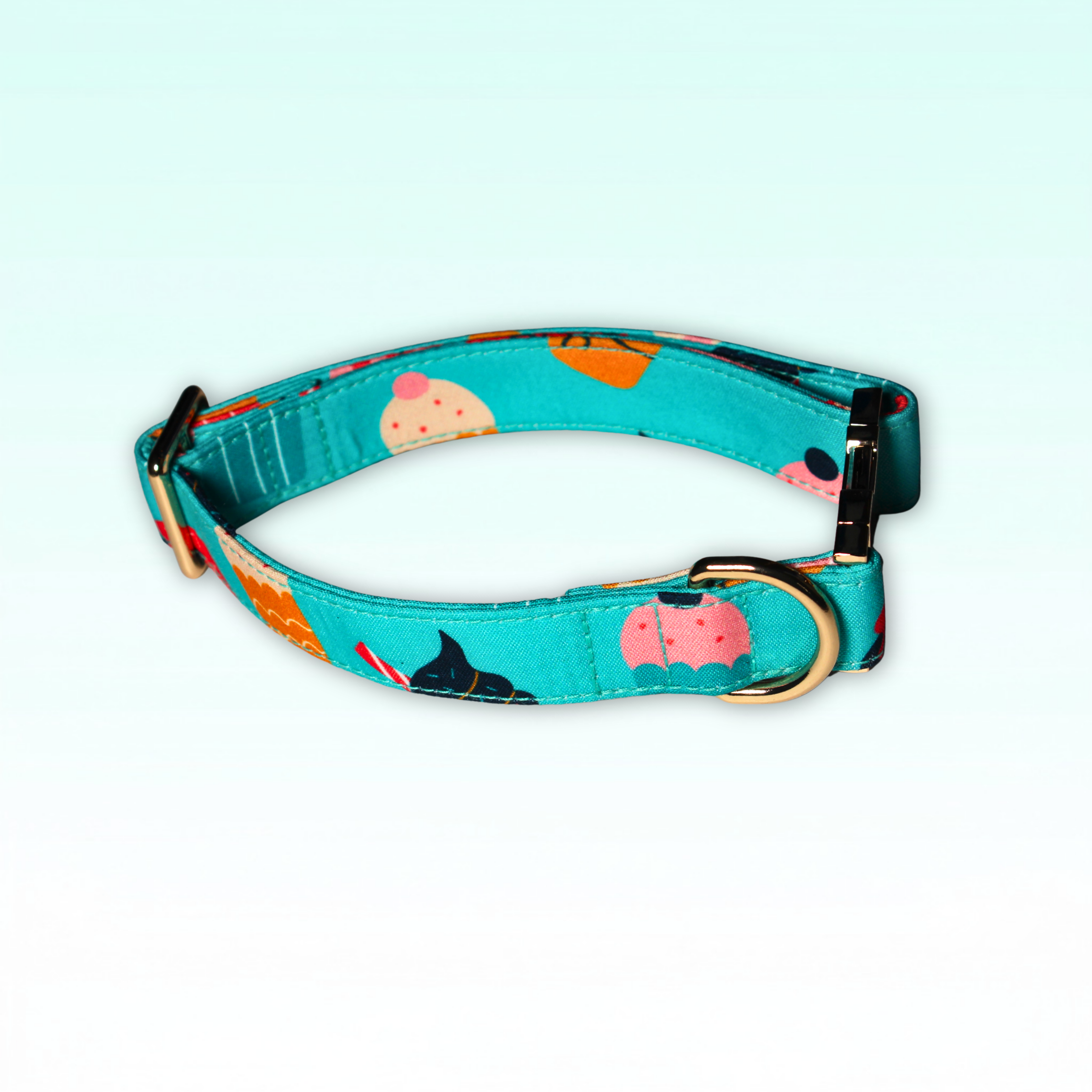 Pupcake Birthday Dog Collar | Cupcake Print Pet Collar for dogs & cats