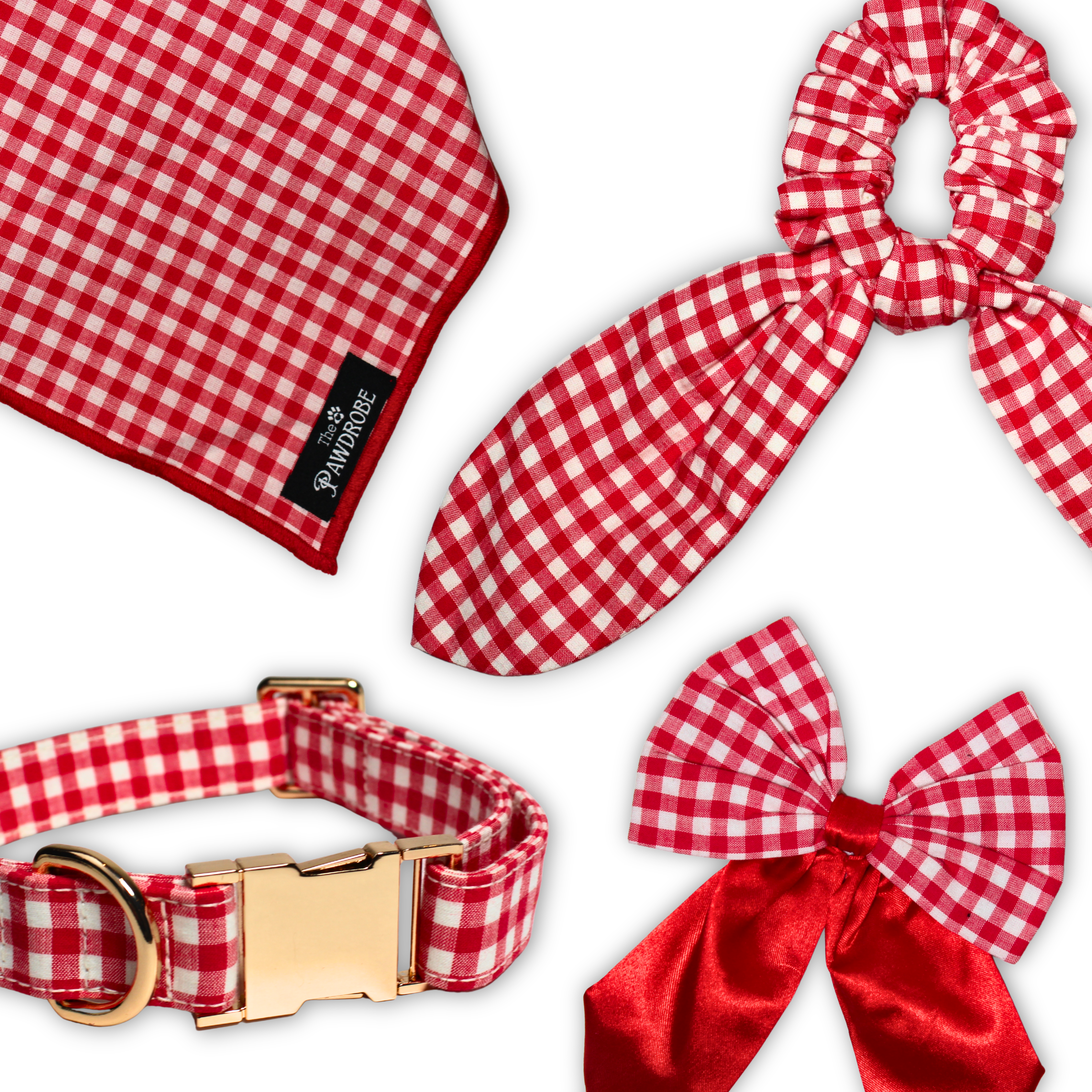 Strawberry Gingham Picnic Pretty Paws Bundle